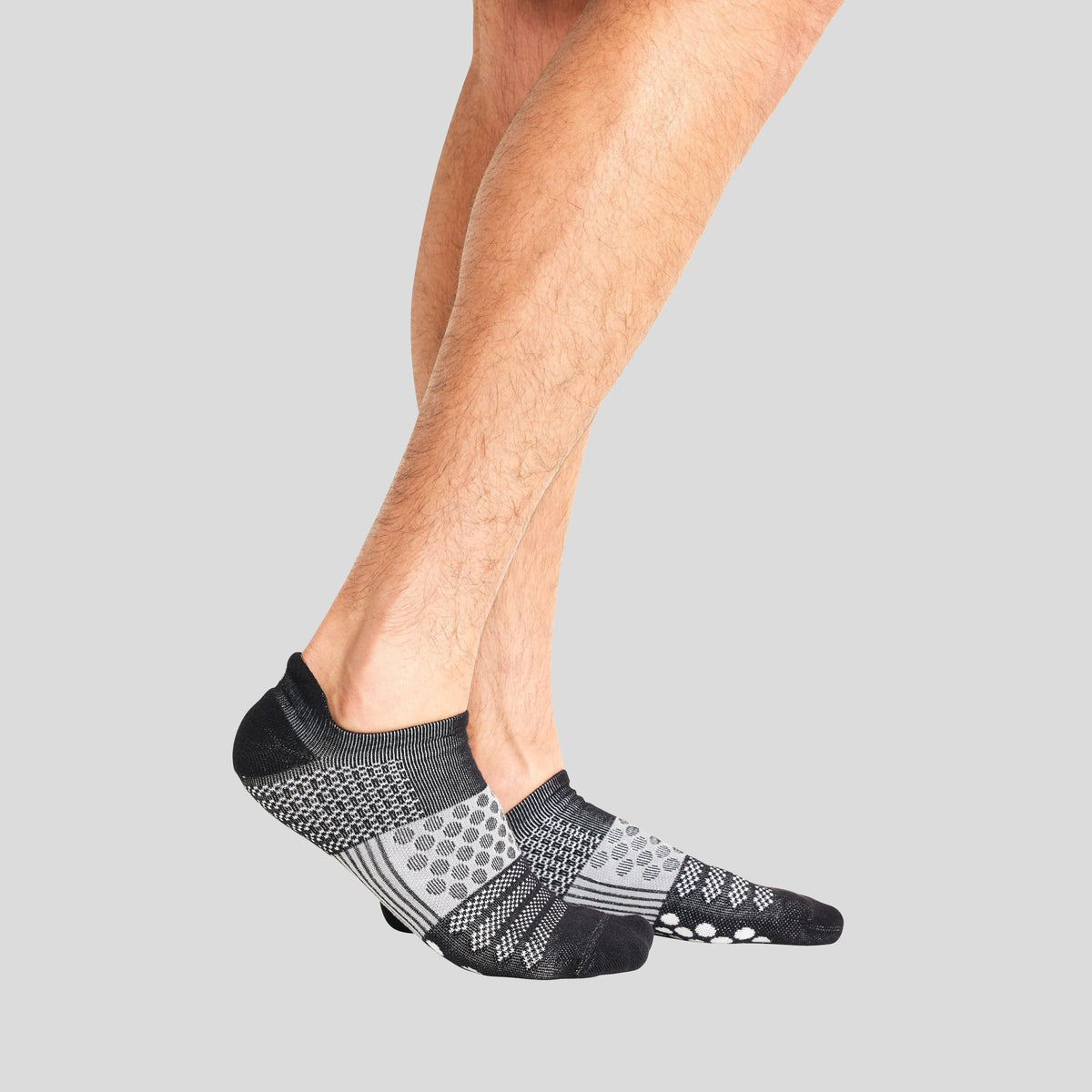 Hustle Athletic Ankle Sock | Black/Grey/White