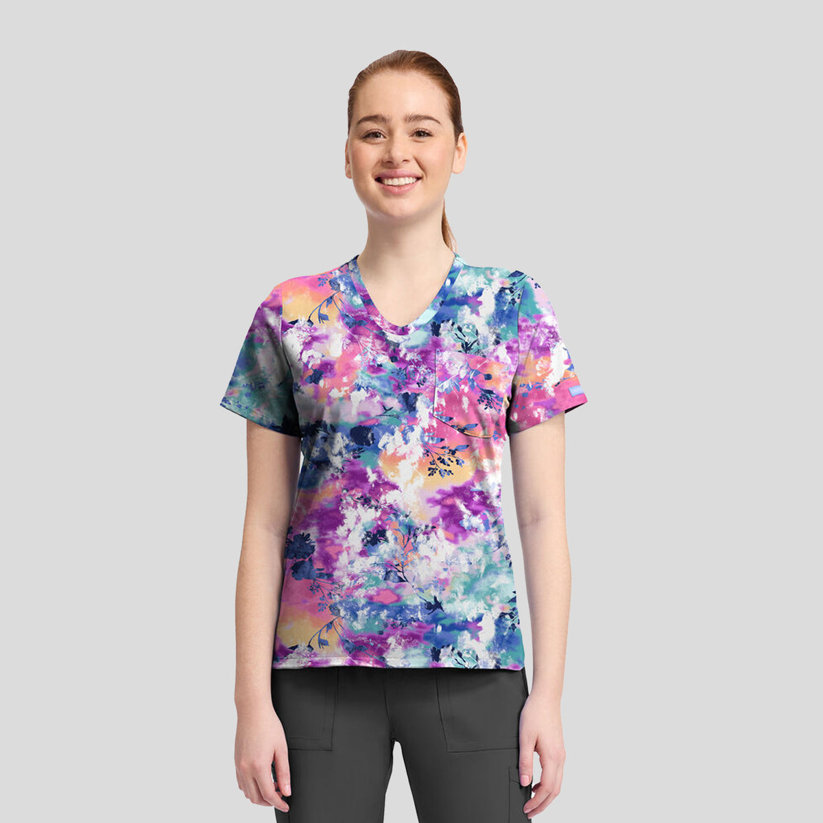 Print Top | Botanical Tie Dye