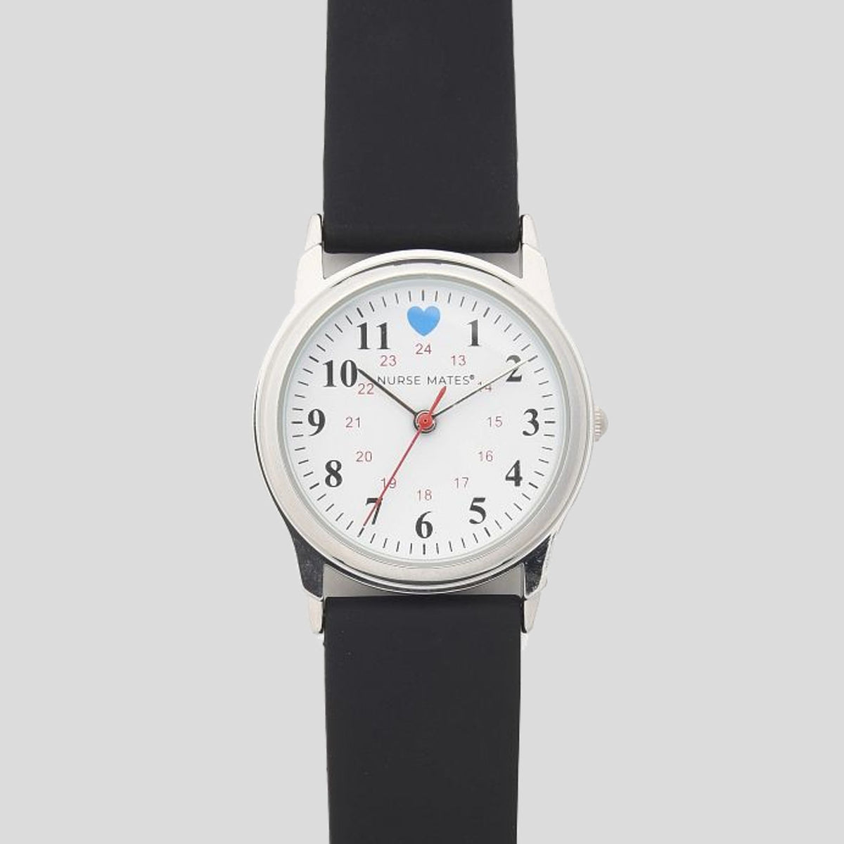 Blue Heart Silicone Watch