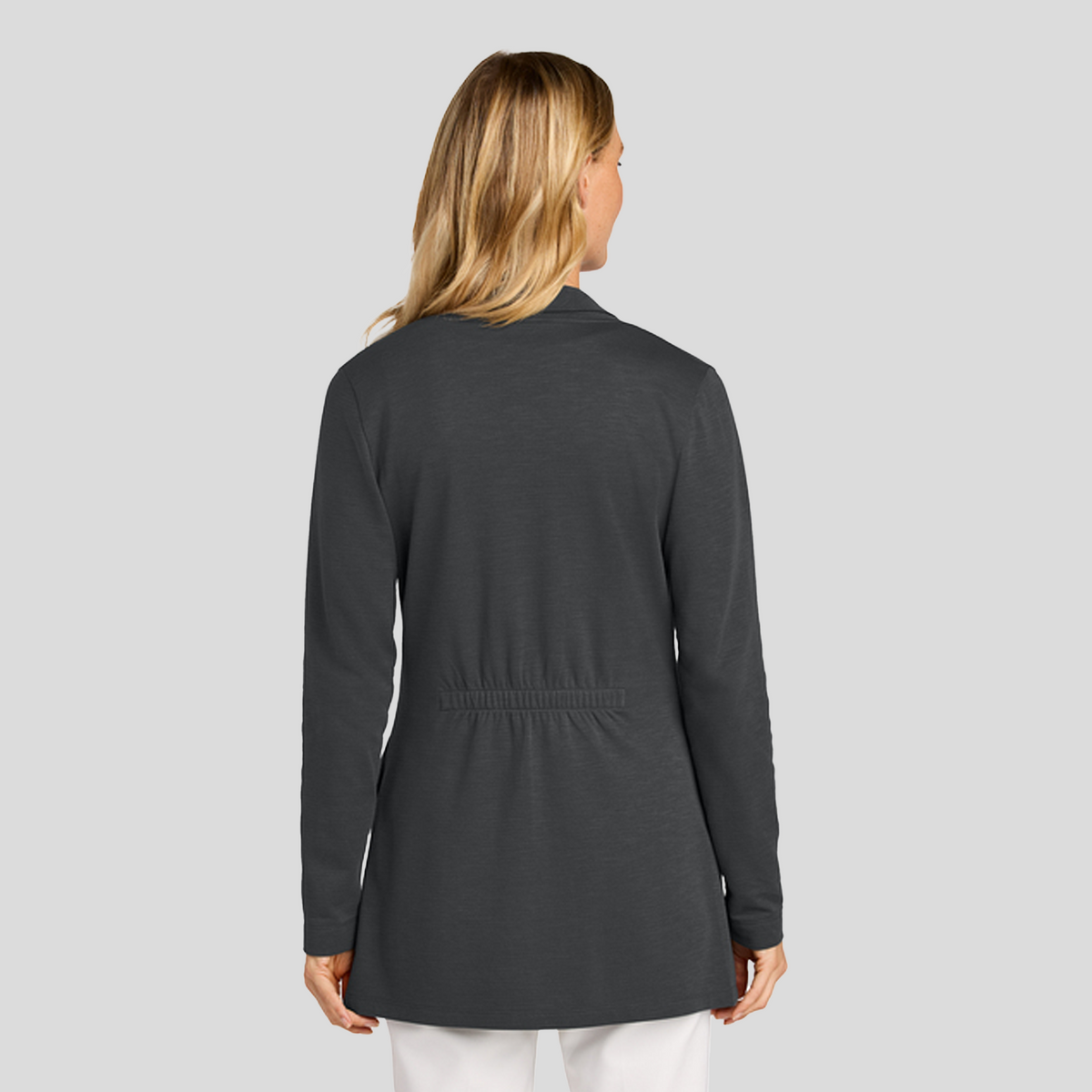 Womenβs Breakwater Open Cardigan | Grey Steel