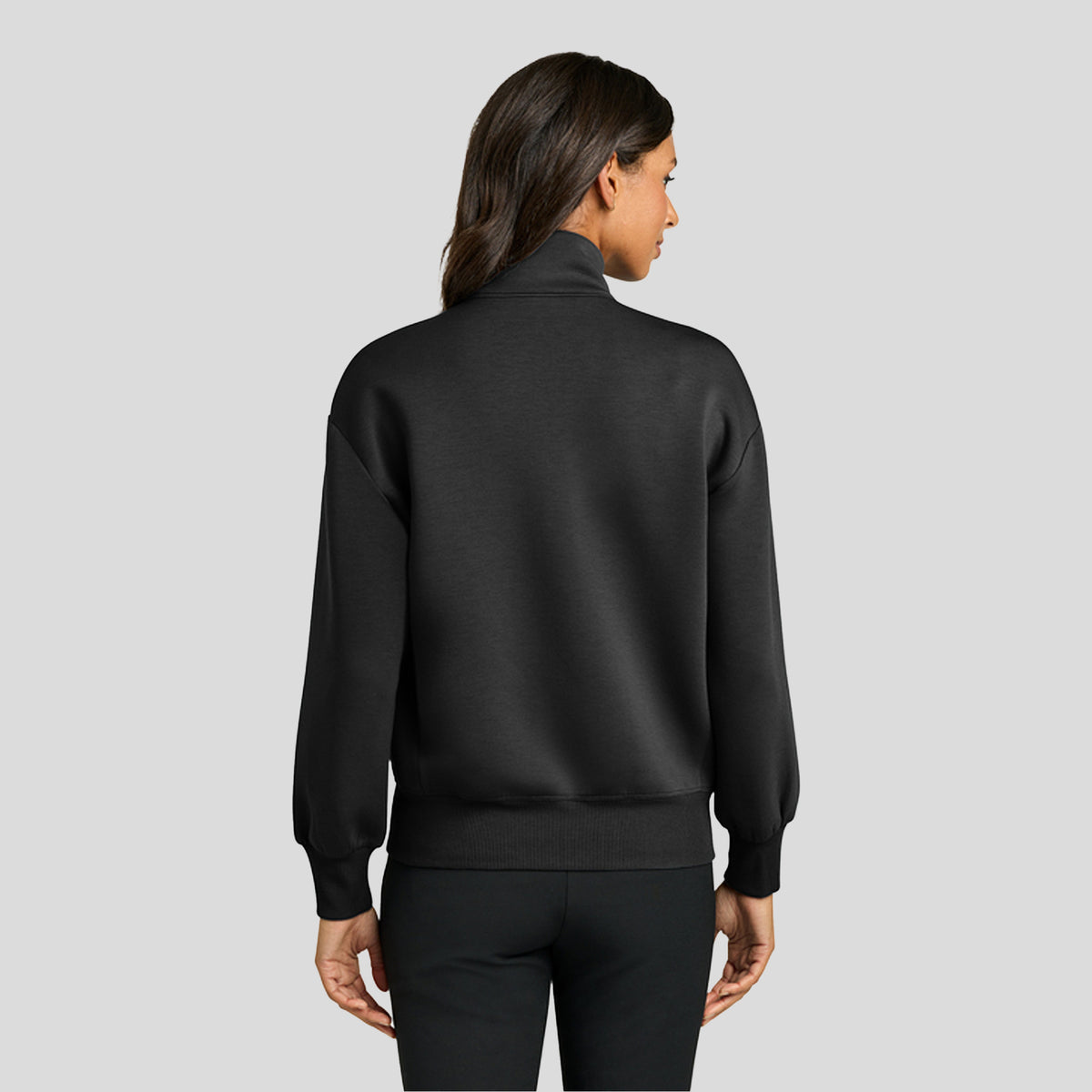 Womenβs Soft Spacer Full-Zip | Deep Black