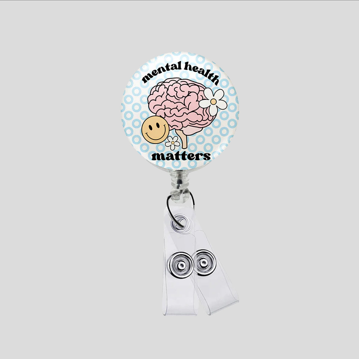 Mental Health Matters Smiley Badge Reel