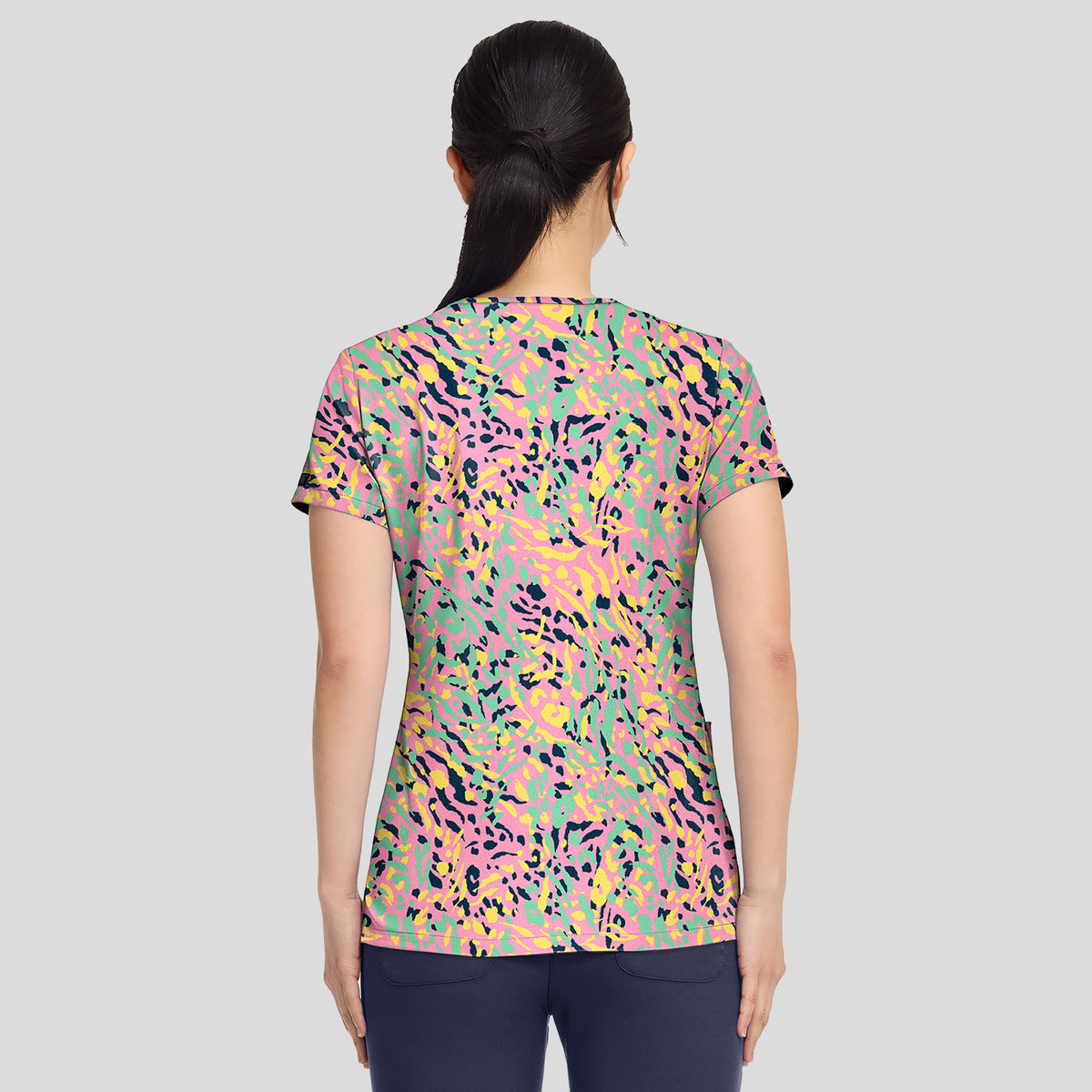 V-Neck Print Top | Tutti Fruitti Tiger