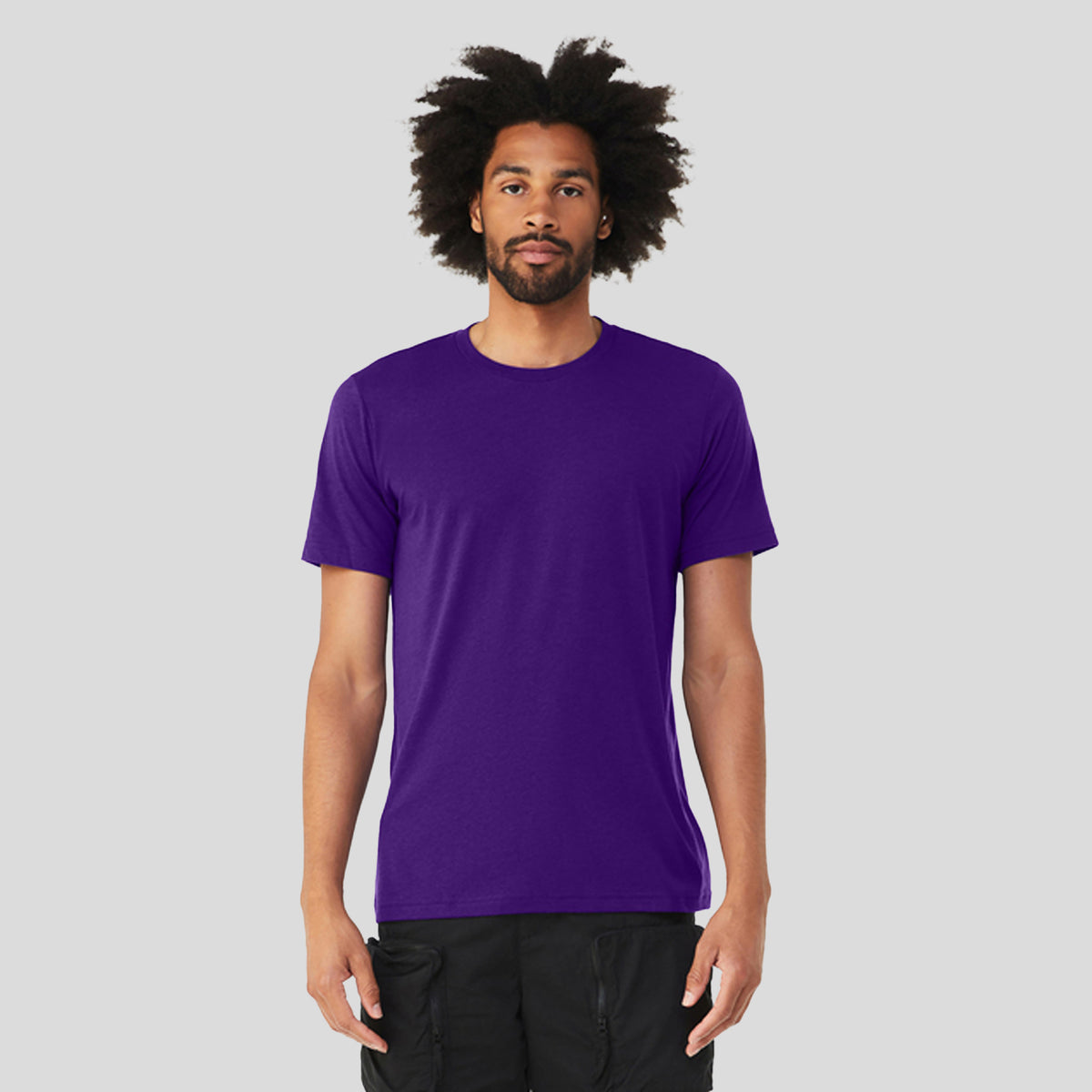 Unisex Triblend Short Sleeve Tee | Solid Team Purple Triblend