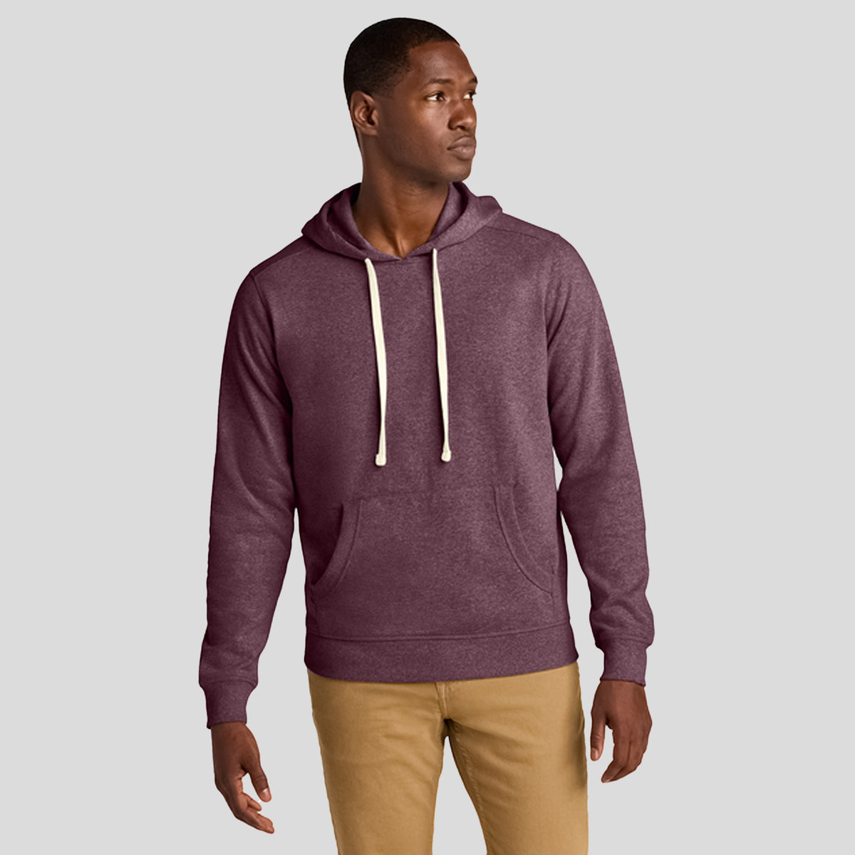 Re-Fleece™ Hoodie | Maroon Heather