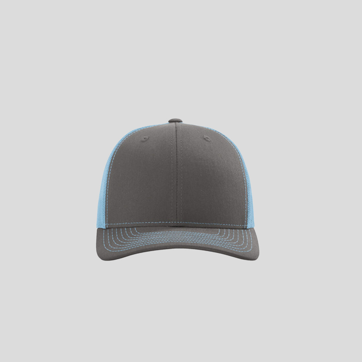 Richardson Trucker Cap | Charcoal/Columbia Blue