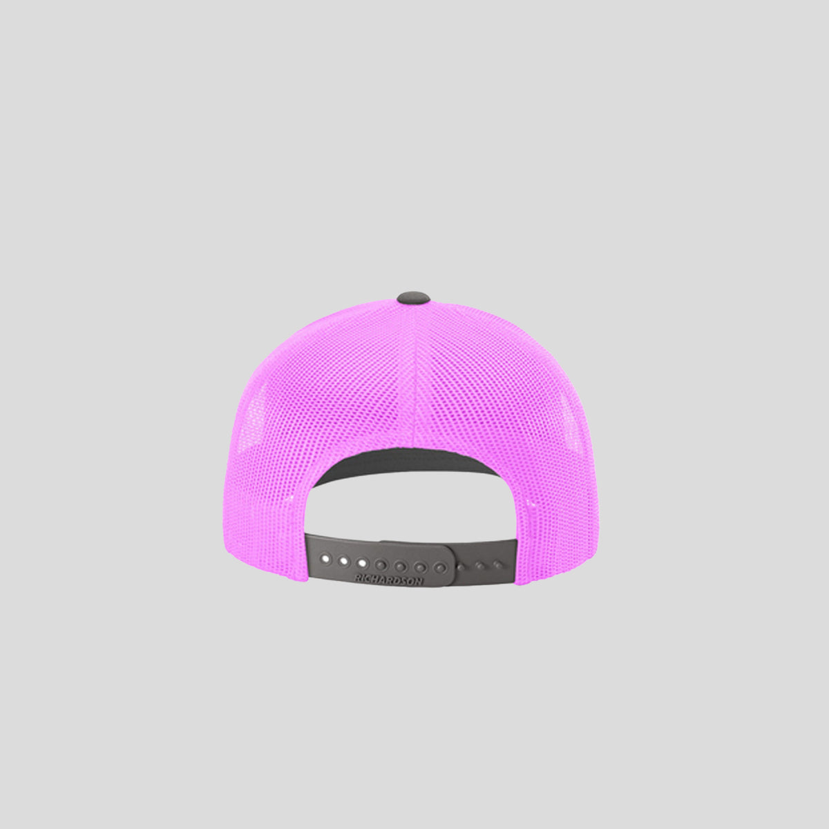 Richardson Trucker Cap | Charcoal/Neon Pink
