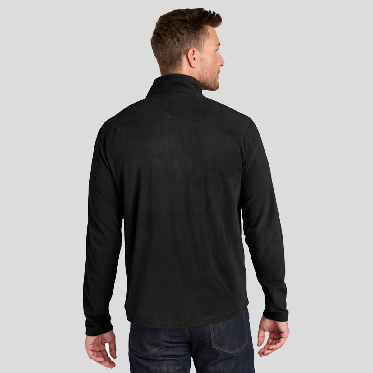 Microfleece 1/2-Zip Pullover | Black