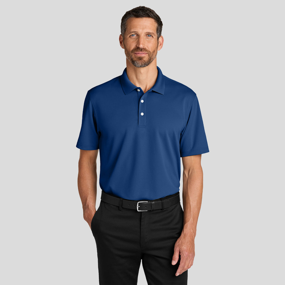 Men's Dry Zone® Stain-Release Grid Polo | Royal